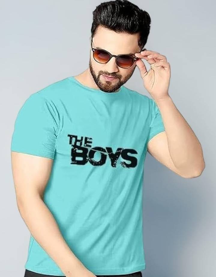 Round Neck, Half Sleeves Printed T-Shirt for Men