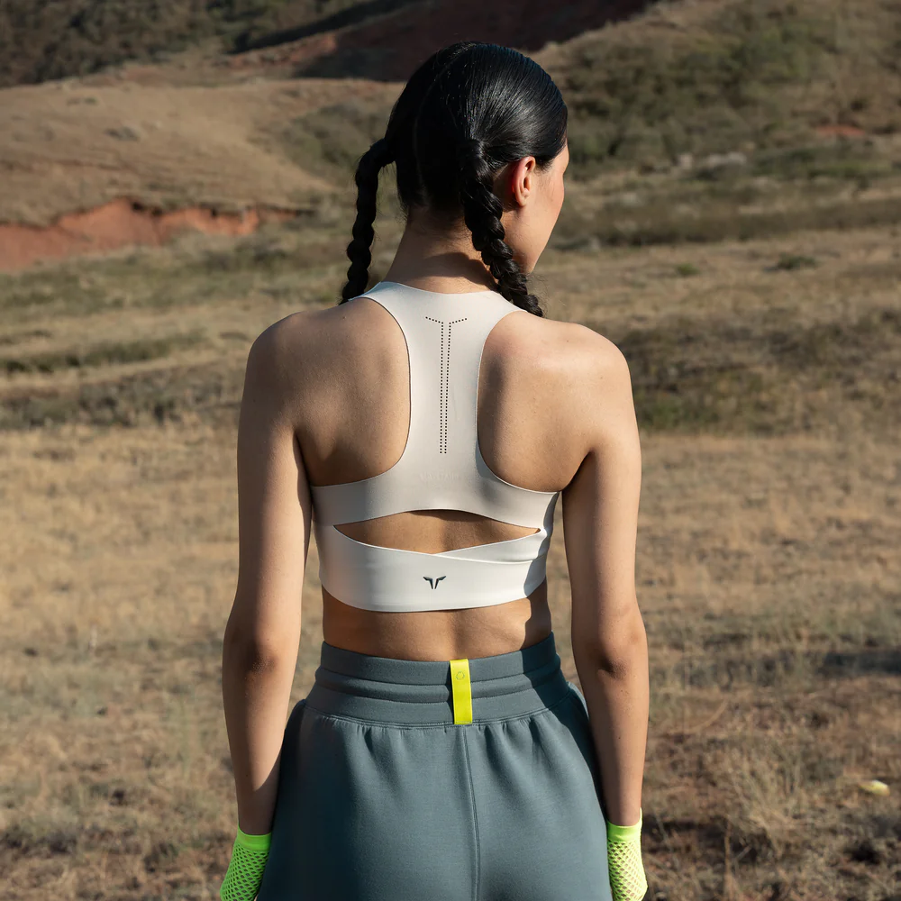 Neotech Square Neck Bra - Pearl White